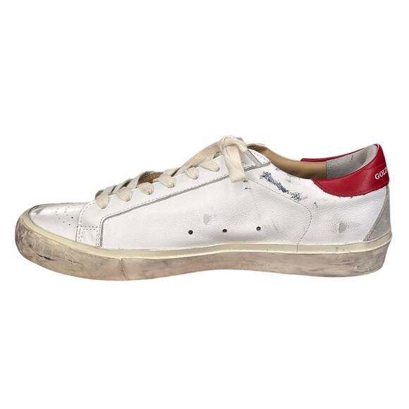 Golden Goose Men’s Red Star Distressed Sneaker Size 42 US 9 - Picture 2 of 11